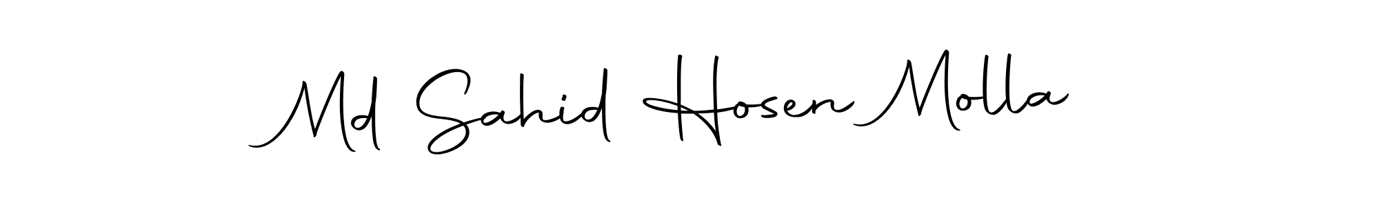 Md Sahid Hosen Molla stylish signature style. Best Handwritten Sign (Autography-DOLnW) for my name. Handwritten Signature Collection Ideas for my name Md Sahid Hosen Molla. Md Sahid Hosen Molla signature style 10 images and pictures png