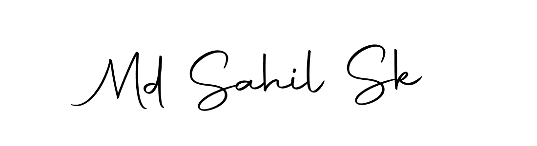 Design your own signature with our free online signature maker. With this signature software, you can create a handwritten (Autography-DOLnW) signature for name Md Sahil Sk. Md Sahil Sk signature style 10 images and pictures png