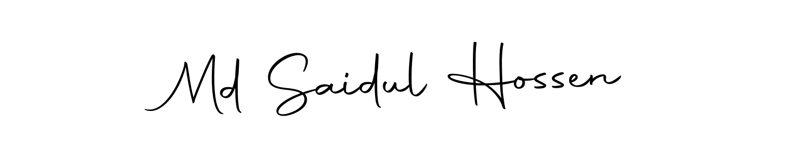 How to make Md Saidul Hossen name signature. Use Autography-DOLnW style for creating short signs online. This is the latest handwritten sign. Md Saidul Hossen signature style 10 images and pictures png