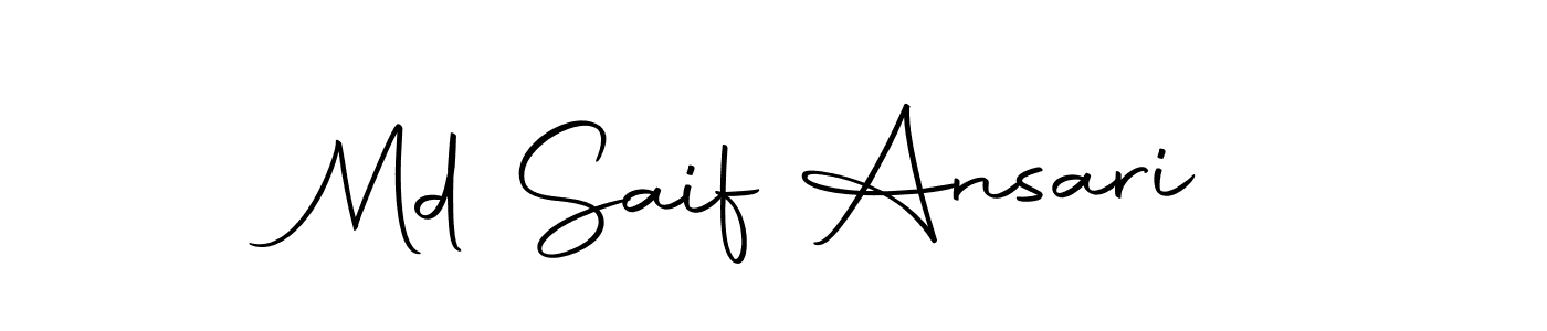 Make a beautiful signature design for name Md Saif Ansari. Use this online signature maker to create a handwritten signature for free. Md Saif Ansari signature style 10 images and pictures png