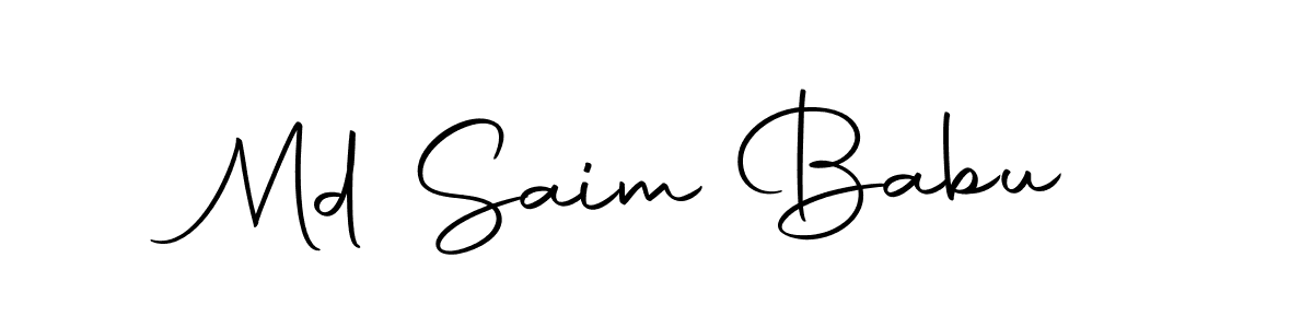 Design your own signature with our free online signature maker. With this signature software, you can create a handwritten (Autography-DOLnW) signature for name Md Saim Babu. Md Saim Babu signature style 10 images and pictures png