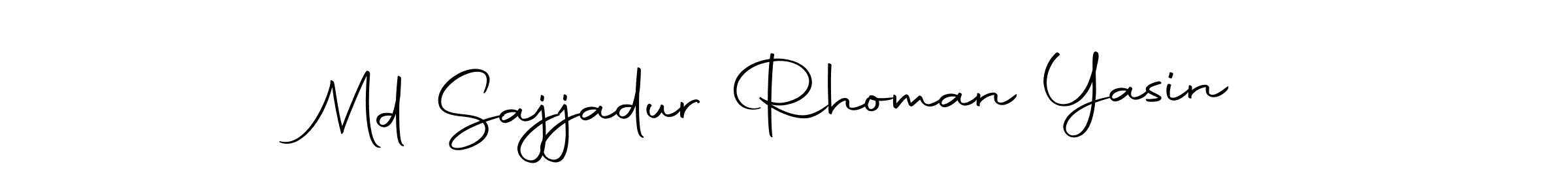 Also we have Md Sajjadur Rhoman Yasin name is the best signature style. Create professional handwritten signature collection using Autography-DOLnW autograph style. Md Sajjadur Rhoman Yasin signature style 10 images and pictures png