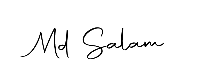 Make a beautiful signature design for name Md Salam. Use this online signature maker to create a handwritten signature for free. Md Salam signature style 10 images and pictures png