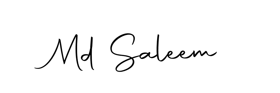Make a beautiful signature design for name Md Saleem. With this signature (Autography-DOLnW) style, you can create a handwritten signature for free. Md Saleem signature style 10 images and pictures png