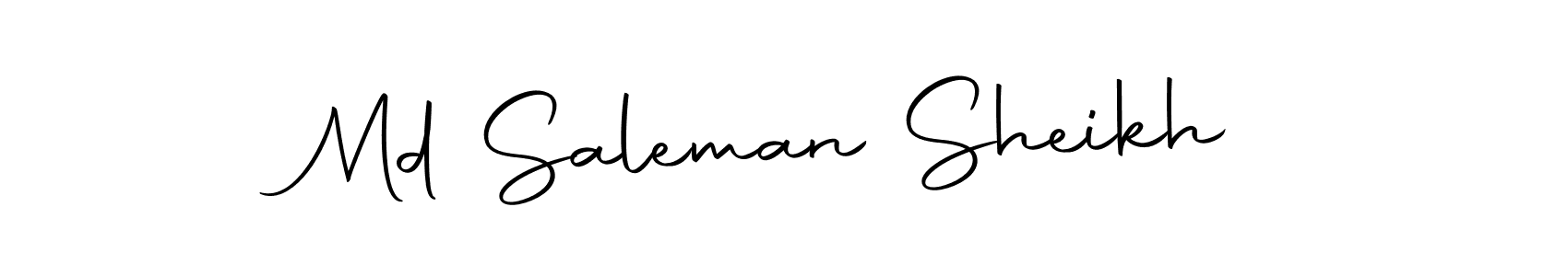 Make a short Md Saleman Sheikh signature style. Manage your documents anywhere anytime using Autography-DOLnW. Create and add eSignatures, submit forms, share and send files easily. Md Saleman Sheikh signature style 10 images and pictures png