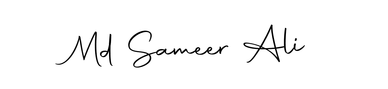 How to make Md Sameer Ali name signature. Use Autography-DOLnW style for creating short signs online. This is the latest handwritten sign. Md Sameer Ali signature style 10 images and pictures png