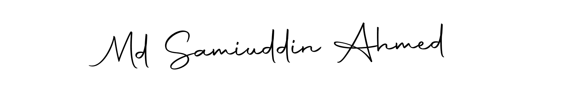 Make a beautiful signature design for name Md Samiuddin Ahmed. Use this online signature maker to create a handwritten signature for free. Md Samiuddin Ahmed signature style 10 images and pictures png
