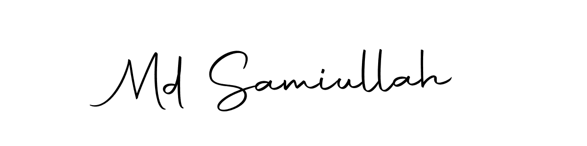 Use a signature maker to create a handwritten signature online. With this signature software, you can design (Autography-DOLnW) your own signature for name Md Samiullah. Md Samiullah signature style 10 images and pictures png