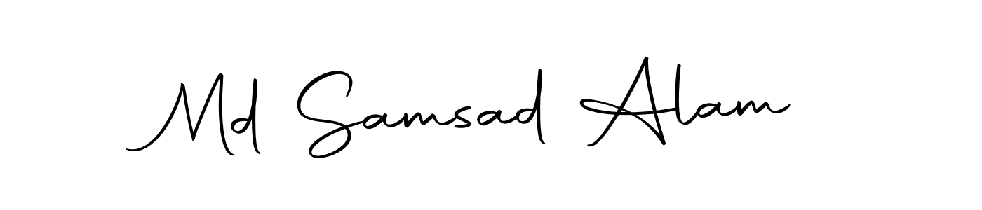 Create a beautiful signature design for name Md Samsad Alam. With this signature (Autography-DOLnW) fonts, you can make a handwritten signature for free. Md Samsad Alam signature style 10 images and pictures png