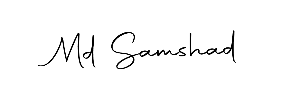 How to make Md Samshad name signature. Use Autography-DOLnW style for creating short signs online. This is the latest handwritten sign. Md Samshad signature style 10 images and pictures png