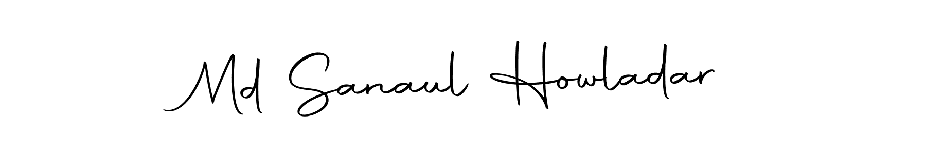 Design your own signature with our free online signature maker. With this signature software, you can create a handwritten (Autography-DOLnW) signature for name Md Sanaul Howladar. Md Sanaul Howladar signature style 10 images and pictures png