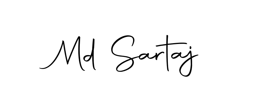 Create a beautiful signature design for name Md Sartaj. With this signature (Autography-DOLnW) fonts, you can make a handwritten signature for free. Md Sartaj signature style 10 images and pictures png