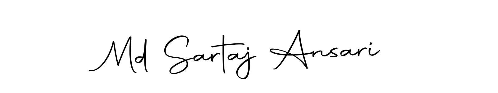 Design your own signature with our free online signature maker. With this signature software, you can create a handwritten (Autography-DOLnW) signature for name Md Sartaj Ansari. Md Sartaj Ansari signature style 10 images and pictures png