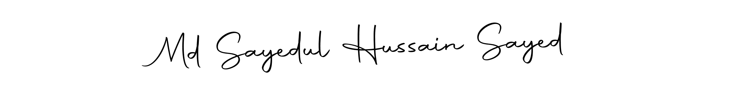 Make a beautiful signature design for name Md Sayedul Hussain Sayed. Use this online signature maker to create a handwritten signature for free. Md Sayedul Hussain Sayed signature style 10 images and pictures png