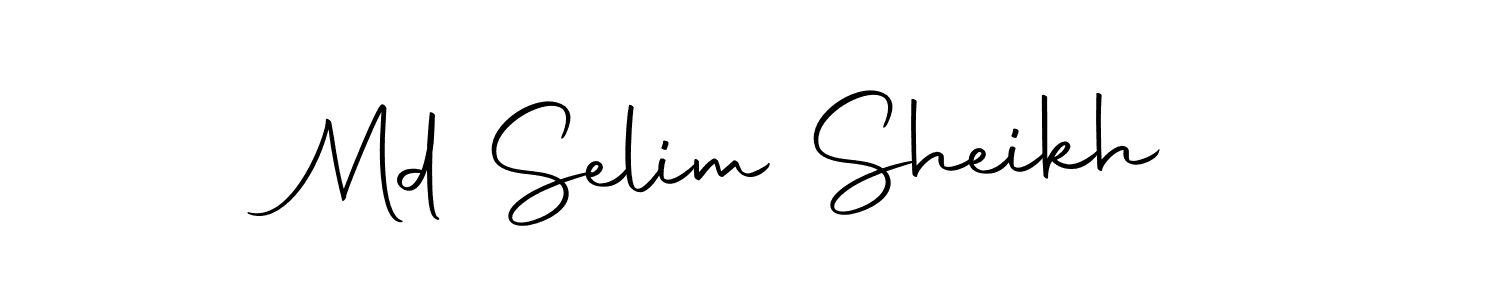 Design your own signature with our free online signature maker. With this signature software, you can create a handwritten (Autography-DOLnW) signature for name Md Selim Sheikh. Md Selim Sheikh signature style 10 images and pictures png