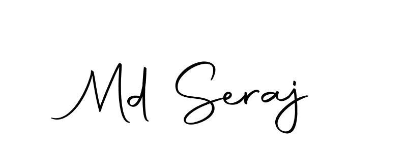 How to make Md Seraj signature? Autography-DOLnW is a professional autograph style. Create handwritten signature for Md Seraj name. Md Seraj signature style 10 images and pictures png