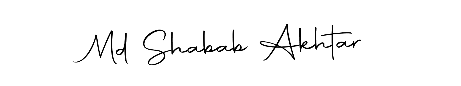 Make a beautiful signature design for name Md Shabab Akhtar. Use this online signature maker to create a handwritten signature for free. Md Shabab Akhtar signature style 10 images and pictures png