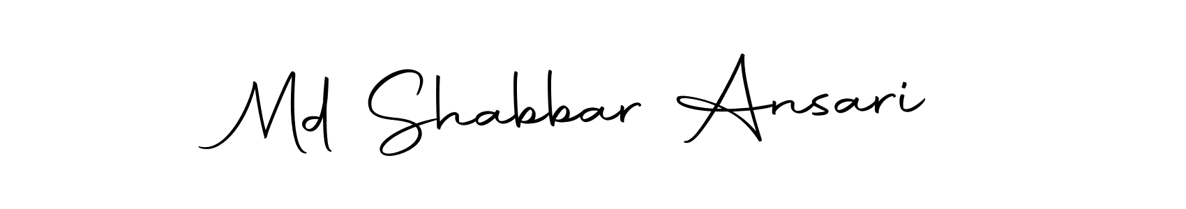 Make a beautiful signature design for name Md Shabbar Ansari. With this signature (Autography-DOLnW) style, you can create a handwritten signature for free. Md Shabbar Ansari signature style 10 images and pictures png