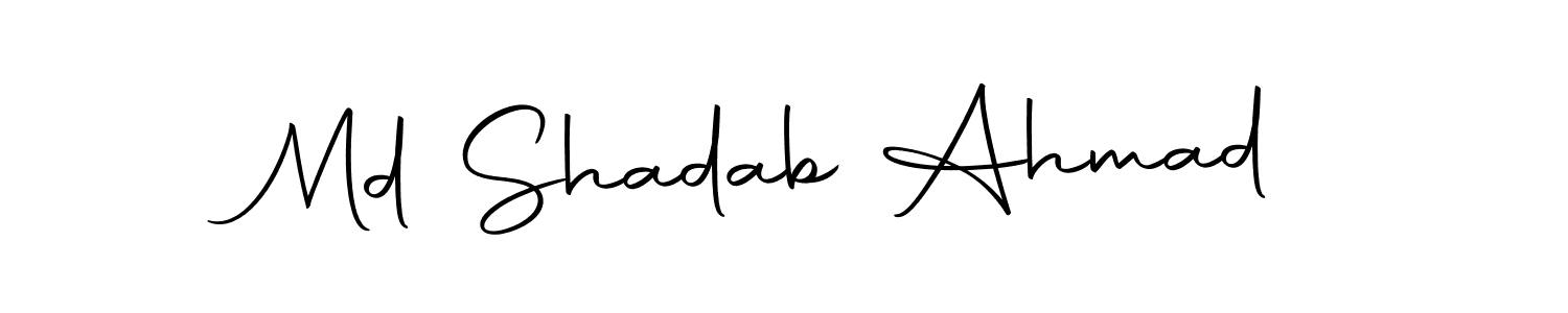 if you are searching for the best signature style for your name Md Shadab Ahmad. so please give up your signature search. here we have designed multiple signature styles  using Autography-DOLnW. Md Shadab Ahmad signature style 10 images and pictures png