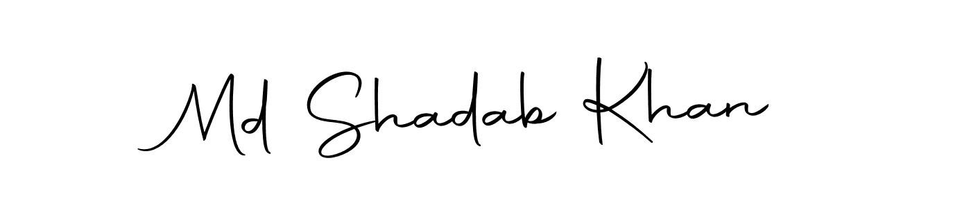 You should practise on your own different ways (Autography-DOLnW) to write your name (Md Shadab Khan) in signature. don't let someone else do it for you. Md Shadab Khan signature style 10 images and pictures png