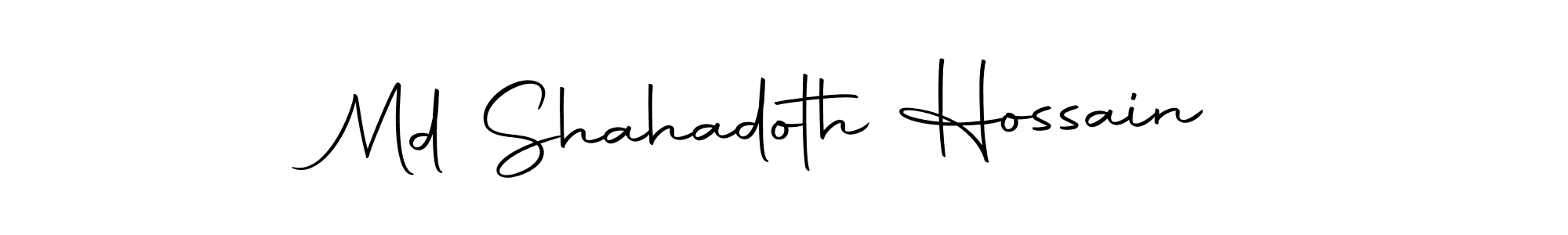 Make a beautiful signature design for name Md Shahadoth Hossain. Use this online signature maker to create a handwritten signature for free. Md Shahadoth Hossain signature style 10 images and pictures png