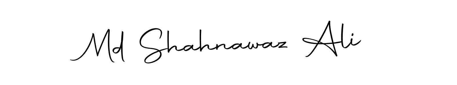 How to make Md Shahnawaz Ali name signature. Use Autography-DOLnW style for creating short signs online. This is the latest handwritten sign. Md Shahnawaz Ali signature style 10 images and pictures png