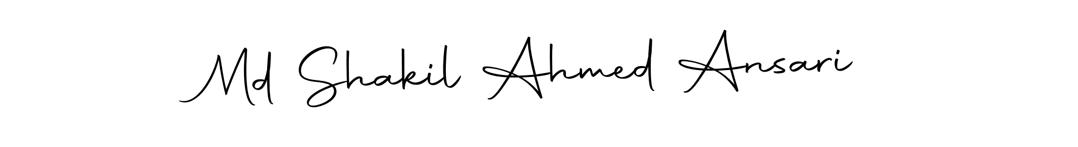 Design your own signature with our free online signature maker. With this signature software, you can create a handwritten (Autography-DOLnW) signature for name Md Shakil Ahmed Ansari. Md Shakil Ahmed Ansari signature style 10 images and pictures png