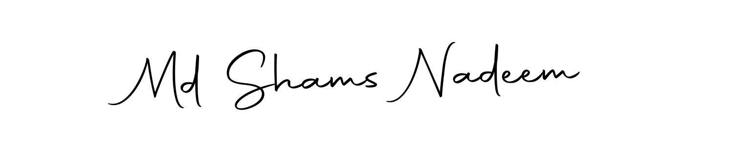 The best way (Autography-DOLnW) to make a short signature is to pick only two or three words in your name. The name Md Shams Nadeem include a total of six letters. For converting this name. Md Shams Nadeem signature style 10 images and pictures png