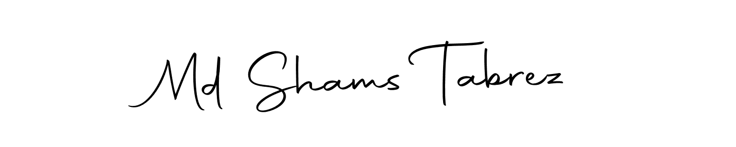 Design your own signature with our free online signature maker. With this signature software, you can create a handwritten (Autography-DOLnW) signature for name Md Shams Tabrez. Md Shams Tabrez signature style 10 images and pictures png