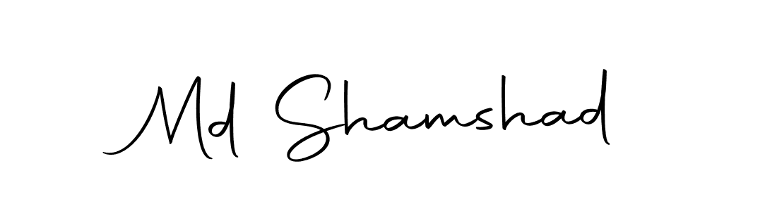 Create a beautiful signature design for name Md Shamshad. With this signature (Autography-DOLnW) fonts, you can make a handwritten signature for free. Md Shamshad signature style 10 images and pictures png