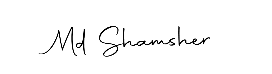 The best way (Autography-DOLnW) to make a short signature is to pick only two or three words in your name. The name Md Shamsher include a total of six letters. For converting this name. Md Shamsher signature style 10 images and pictures png