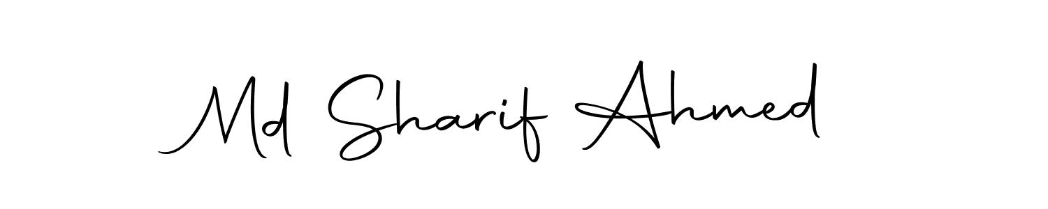 Use a signature maker to create a handwritten signature online. With this signature software, you can design (Autography-DOLnW) your own signature for name Md Sharif Ahmed. Md Sharif Ahmed signature style 10 images and pictures png