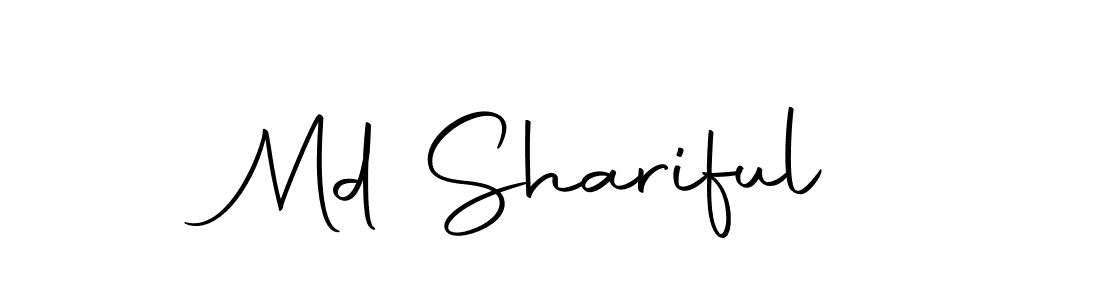 How to make Md Shariful name signature. Use Autography-DOLnW style for creating short signs online. This is the latest handwritten sign. Md Shariful signature style 10 images and pictures png
