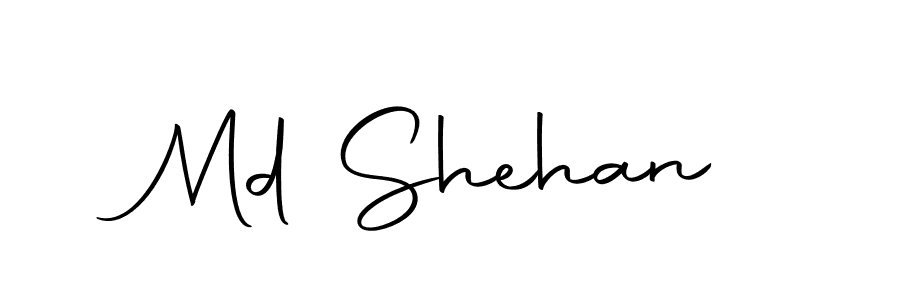 Design your own signature with our free online signature maker. With this signature software, you can create a handwritten (Autography-DOLnW) signature for name Md Shehan. Md Shehan signature style 10 images and pictures png