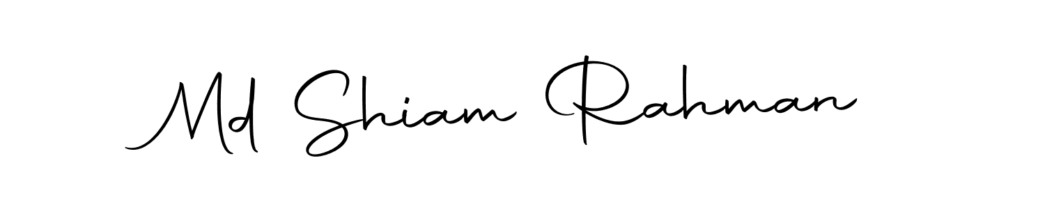 Make a short Md Shiam Rahman signature style. Manage your documents anywhere anytime using Autography-DOLnW. Create and add eSignatures, submit forms, share and send files easily. Md Shiam Rahman signature style 10 images and pictures png