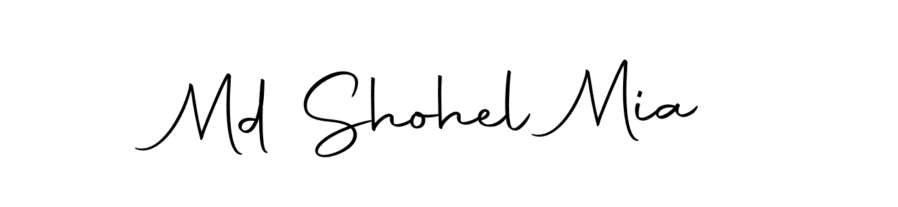Use a signature maker to create a handwritten signature online. With this signature software, you can design (Autography-DOLnW) your own signature for name Md Shohel Mia. Md Shohel Mia signature style 10 images and pictures png