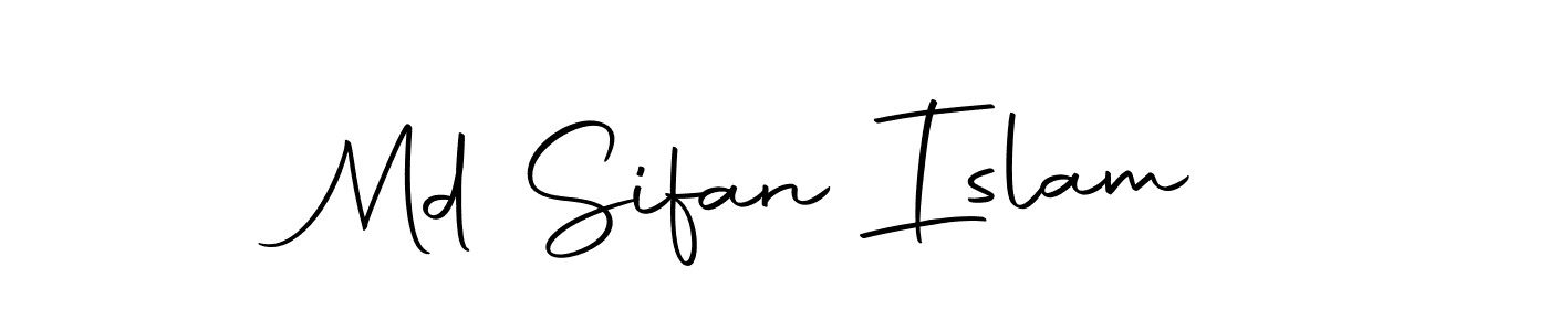 Create a beautiful signature design for name Md Sifan Islam. With this signature (Autography-DOLnW) fonts, you can make a handwritten signature for free. Md Sifan Islam signature style 10 images and pictures png