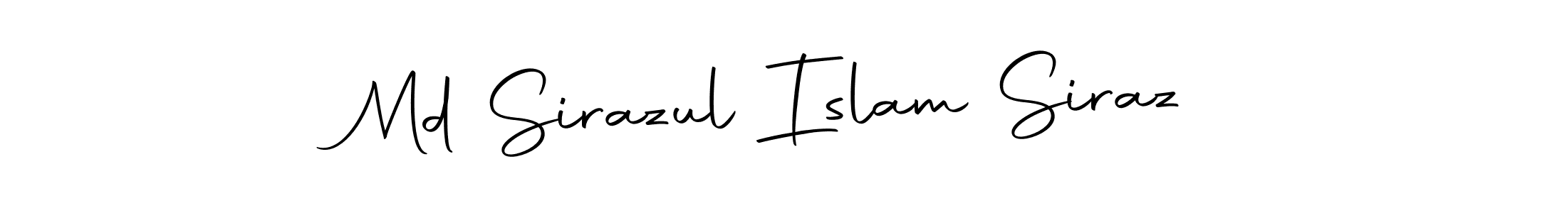 Create a beautiful signature design for name Md Sirazul Islam Siraz. With this signature (Autography-DOLnW) fonts, you can make a handwritten signature for free. Md Sirazul Islam Siraz signature style 10 images and pictures png