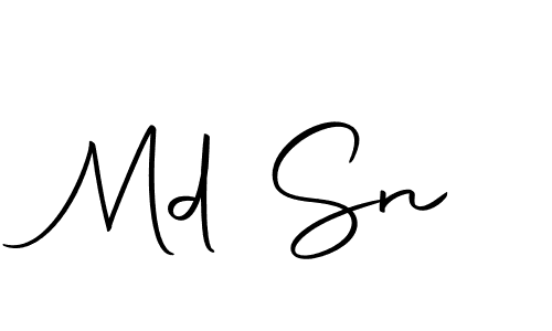 Make a beautiful signature design for name Md Sn. With this signature (Autography-DOLnW) style, you can create a handwritten signature for free. Md Sn signature style 10 images and pictures png