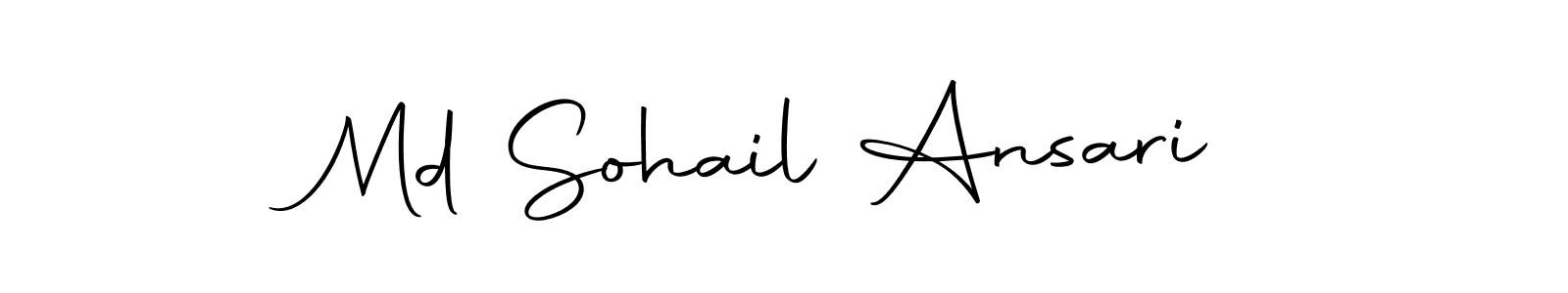 Create a beautiful signature design for name Md Sohail Ansari. With this signature (Autography-DOLnW) fonts, you can make a handwritten signature for free. Md Sohail Ansari signature style 10 images and pictures png