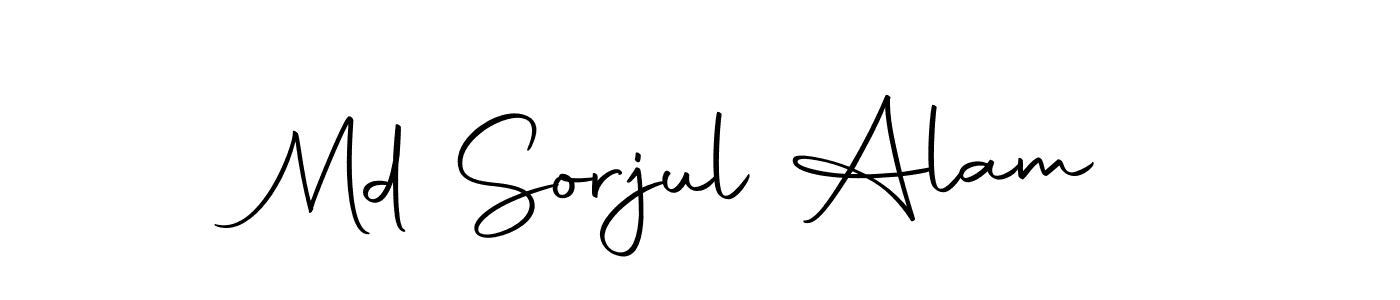 Use a signature maker to create a handwritten signature online. With this signature software, you can design (Autography-DOLnW) your own signature for name Md Sorjul Alam. Md Sorjul Alam signature style 10 images and pictures png