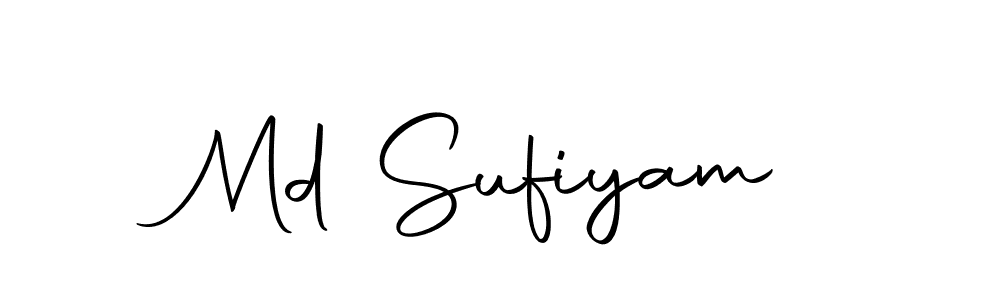 Make a beautiful signature design for name Md Sufiyam. With this signature (Autography-DOLnW) style, you can create a handwritten signature for free. Md Sufiyam signature style 10 images and pictures png