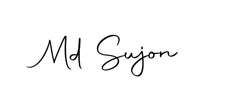 Use a signature maker to create a handwritten signature online. With this signature software, you can design (Autography-DOLnW) your own signature for name Md Sujon. Md Sujon signature style 10 images and pictures png