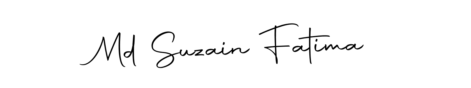 How to make Md Suzain Fatima signature? Autography-DOLnW is a professional autograph style. Create handwritten signature for Md Suzain Fatima name. Md Suzain Fatima signature style 10 images and pictures png