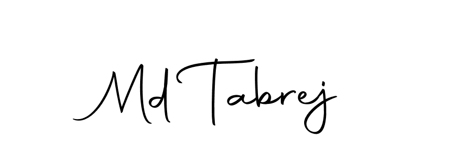 Design your own signature with our free online signature maker. With this signature software, you can create a handwritten (Autography-DOLnW) signature for name Md Tabrej. Md Tabrej signature style 10 images and pictures png