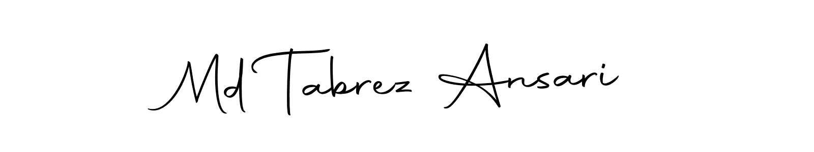 Also You can easily find your signature by using the search form. We will create Md Tabrez Ansari name handwritten signature images for you free of cost using Autography-DOLnW sign style. Md Tabrez Ansari signature style 10 images and pictures png