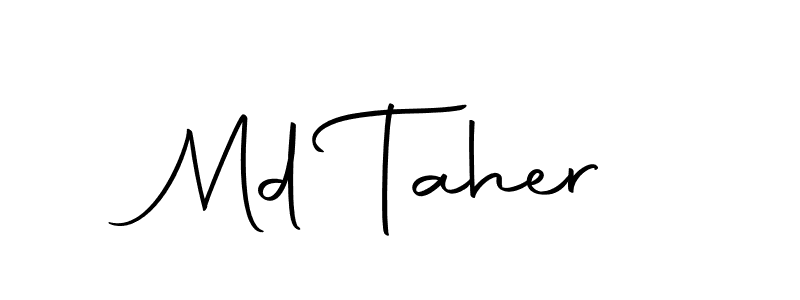How to make Md Taher signature? Autography-DOLnW is a professional autograph style. Create handwritten signature for Md Taher name. Md Taher signature style 10 images and pictures png