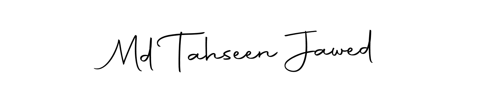 Design your own signature with our free online signature maker. With this signature software, you can create a handwritten (Autography-DOLnW) signature for name Md Tahseen Jawed. Md Tahseen Jawed signature style 10 images and pictures png