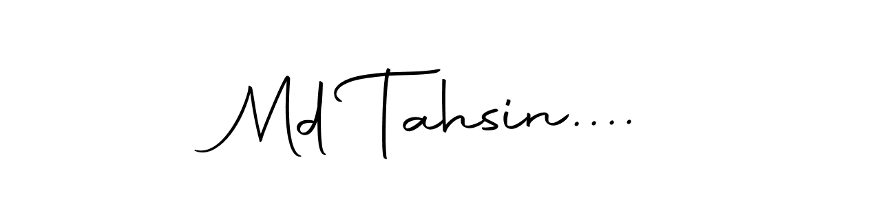 Create a beautiful signature design for name Md Tahsin..... With this signature (Autography-DOLnW) fonts, you can make a handwritten signature for free. Md Tahsin.... signature style 10 images and pictures png