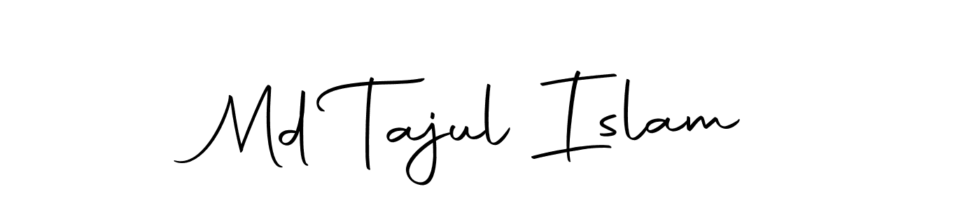 How to make Md Tajul Islam name signature. Use Autography-DOLnW style for creating short signs online. This is the latest handwritten sign. Md Tajul Islam signature style 10 images and pictures png